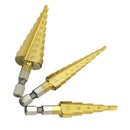 2Set Step Dril Bit 3-20mm HSS 4241 Hex Titanium Step Cone Drill Bit