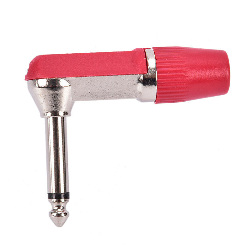 Rean 6.35mm 1/4 inch Right Angle Stereo Jack Solder Terminal for Audio Cables  S
