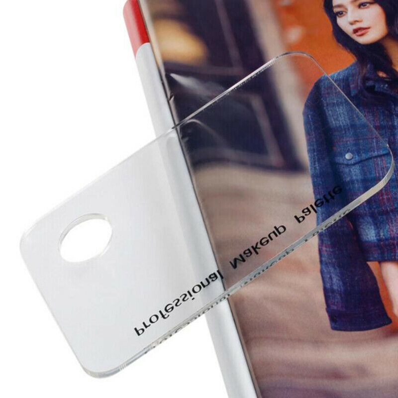 Women Acrylic Transparent Nail Art Palette Pallet Tool Blending Pigment Spa C5S9