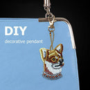 5pcs Dog Shape Key Chain Gift DIY Diamond Painting Special Shape Full Drill