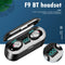 F9 TWS Bluetooth 5.0 Earphones Touch Control Earbuds w/LED Display Charge Box