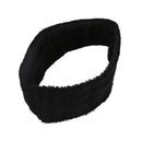 Black Spa Bathing Terry Elastic Headband Hair Tie Band 2 Pcs