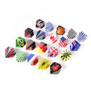 60pcs/lot dart flights in 20 kinds of patterns darts fin feather accessoryã€N ^i