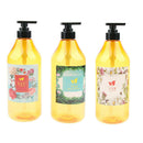 3x 1000ml Refillable Liquid Shampoo Dispenser Container Plastic Pump Bottle