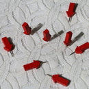2X(50 Pcs Wood Thumbtack Thumbtack Nail Cork Pushpin Photo Wall Studs Cork