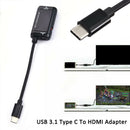 USB C Type C to HDMI Adapter Converter Cable for Android Phone Smartphone HD TV