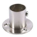 Closet Wardrobe 22mm Dia Pipe Hanging Rail Rod End Support Bracket