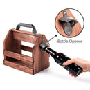 Bar Tool Stainless Steel Beer Bottle Opener Funny Wooden Wine Baskets Beer