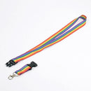 FreshTech 20mm Lanyard with Safety Break away and Metal clip - Rainbow C7Q3