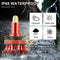 Pair H11 H8 H9 1800W 270000LM 4-Sides LED Headlight Kit Hi/Lo Power Bulb 6000k U