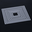 8 PCS Set Metal Square Paper Cutter Scrapbooking Embossing Cards Cutting Dies