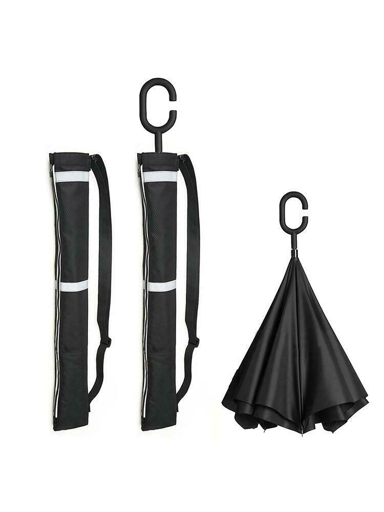 C-handle Upside Down Reverse Umbrella Carry Bag Dust Protective Storage Bag 2Pcs