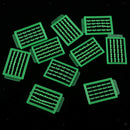 10pcs Boilie Stoppers Carp Fishing Pellets Bands Bait Elastic Bands Green