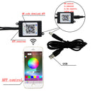 1PCS Car Interior 5050 RGB SMD 72LED 5V LEDS SMD LED Strip Light +APP Controller