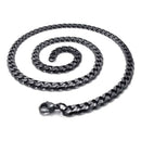 Jewelry Men's Necklace - Chain - 6.5mm Cord - Stainless Steel - for Men - C
