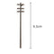 10Pcs Standard 1:87 Mini Electric Line Pole For Train Park Layout HO Scale