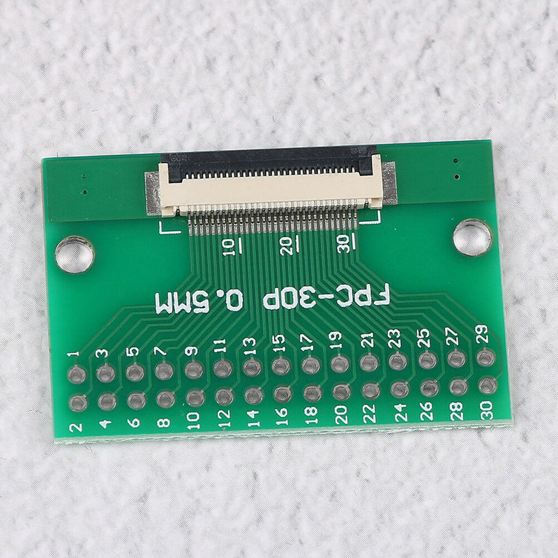 1Pcs 30 pin 0.5mm FFC FPC to 30P DIP 2.54mm PCB converter board adapter A Kw