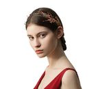 Handmade Bridal Headband Hair Vine Wreath for Prom Wedding Party Dance Club