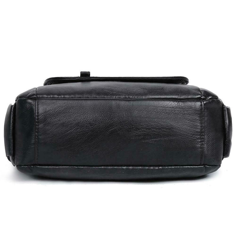 Fashion Shoulder Messenger Bags Leather Soft Crossbody Bags Multi-pocket Purse