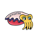 Creative Cuttlefish Brooch Badge Sea Animal Pins Jacket Ornament (Style 2) A