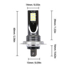 2x H7 LED Headlight Conversion 110W 30000LM 6000K Error Free Canbus Bulb Light