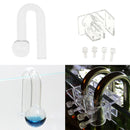 Aquarium Lily Pipe Fixture Clip Holder & CO2 Concentration Indicator Monitor