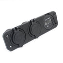 12V Car Boat Cigarette Lighter Socket Splitter 4 USB Charger Voltmeter Tide
