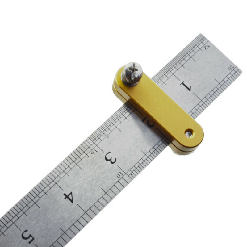Woodworking Scribe Limited Block Steel Ruler Positioning Locator Fixed Blocks