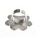 Mini Nail Art Metal Finger Ring Palette Mixing Acrylic Gel Polish Painting