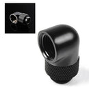 G1/4" Matte Black 90 Degree Angle Rotary Adapter Hard Rigid Tubing Fitting