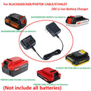 20V Lithium Battery LCS1620 Charger For BLACK+PORTER-CABLE/STANLEY LBXR20 B&X