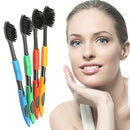 4pcs/lot Bamboo Charcoal Toothbrush Nano Professional Adults Toothbrush