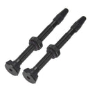 2X Bike Bicycle Aluminum Alloy 60mm Tubeless Presta Valve Kit Replacement Black