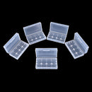 5X 18650 CR123A 16340 Hard Plastic Transparent Battery Case Box Holder StorageJR