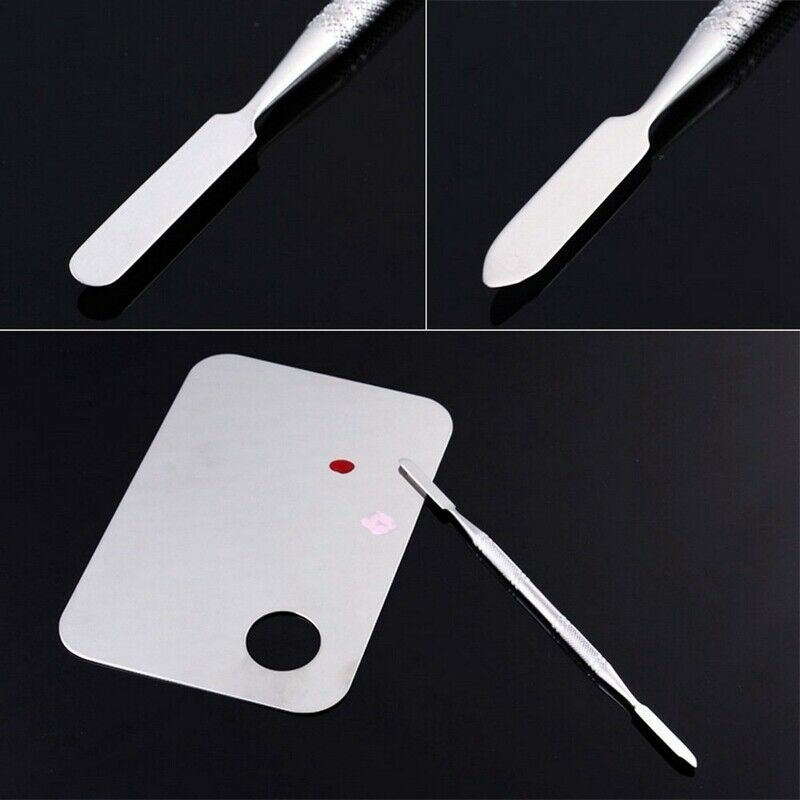 High Quality Pro Stainless Steel Cosmetic Makeup Palette Spatula Tool Y3G4