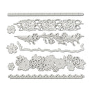 Metal Cutting Dies Stencil for DIY Scrapbooking Letter Flower Embossing (A)