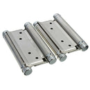 1 Pair Cafe Saloon Door Swing Self Closing Double Action Spring Hinge Silve B5W3