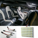 2x Car Vehicle Interior Panel Light 48 SMD LED T10 Festoon Dome Bulb Lamp Dzjo