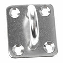 Holes Stainless Steel With Ring Boat Deck Rope Fixing Marine Eye Plate