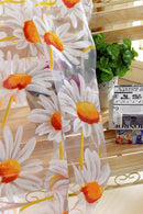1x2M Sunflower Voile Window Burnt-Out Curtain Sheer Panel Tulle with Beads