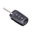 Remote Folding Key Shell Case 3Buttons Fob For Hyundai I20 I30 IX35 I35 Uncut OZ
