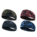 4X(Gym Sports Absorbent Sport Sweat Headband Elastic Sweatband For Men And B6B2)
