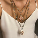 Multi Layer Beach Shell Conch Pendant Choker Necklace Women Bohemian Jewe  OZ