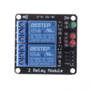 Light LED 2 Channel DC 5V Relay Switch Board Module For Arduino ARM AVR  lj JC!c