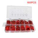 600pcs M3 OD 5-18mm Red Insulating Fiber Fibre Flat Washers Sealing Gaske CQC