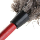 Anti-static Ostrich Feather Fur Dust Duster Wooden Handle Cleaning Brush Tool
