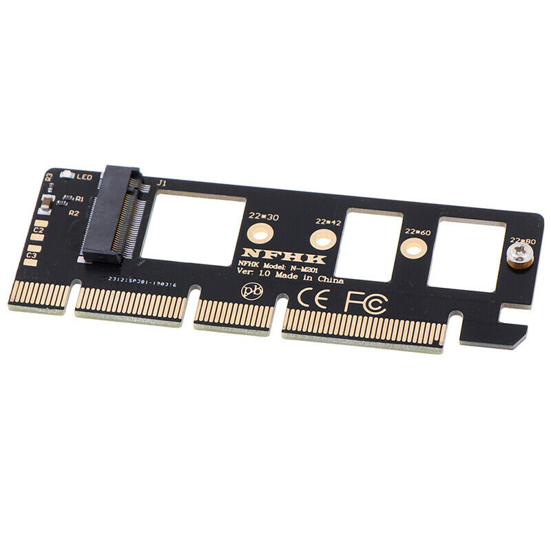 1*NVMe M.2 NGFF SSD to PCI-E PCI express 3.0 16x x4adapter riser card converteOZ