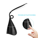 Fashion LED Desk Lamp Table Light Bluetooth Speaker Lamp Touch Control Black
