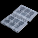 24 in 1 SD TF MMC 3 DS Game Card Memory Card for Card Adapter, Clear Plasti