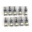 10PCS White Car License Plate Light 1W Led Parking Bulb Trunk Lamp Turn SiSEAU